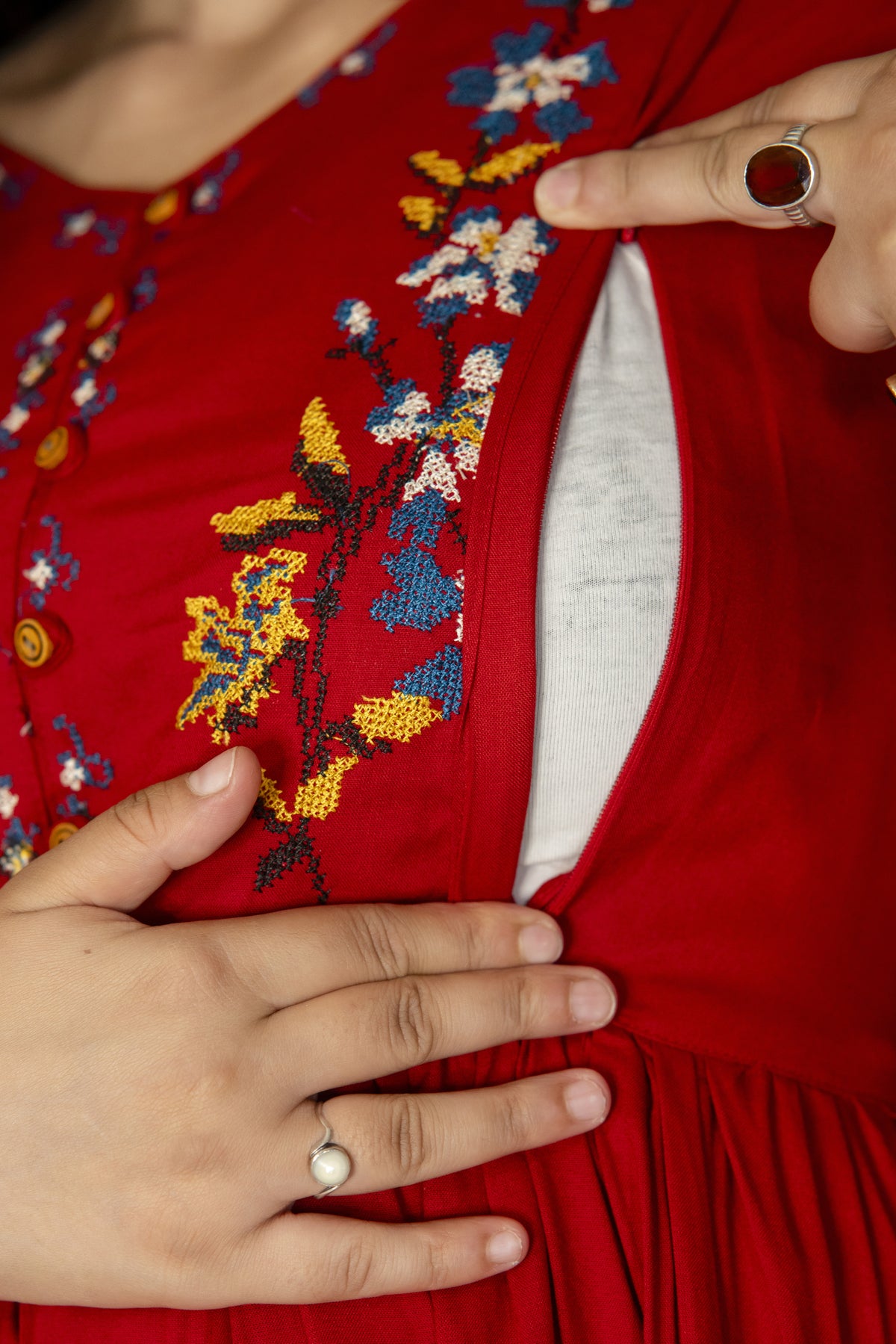 Rayon Maternity/Feeding Gown