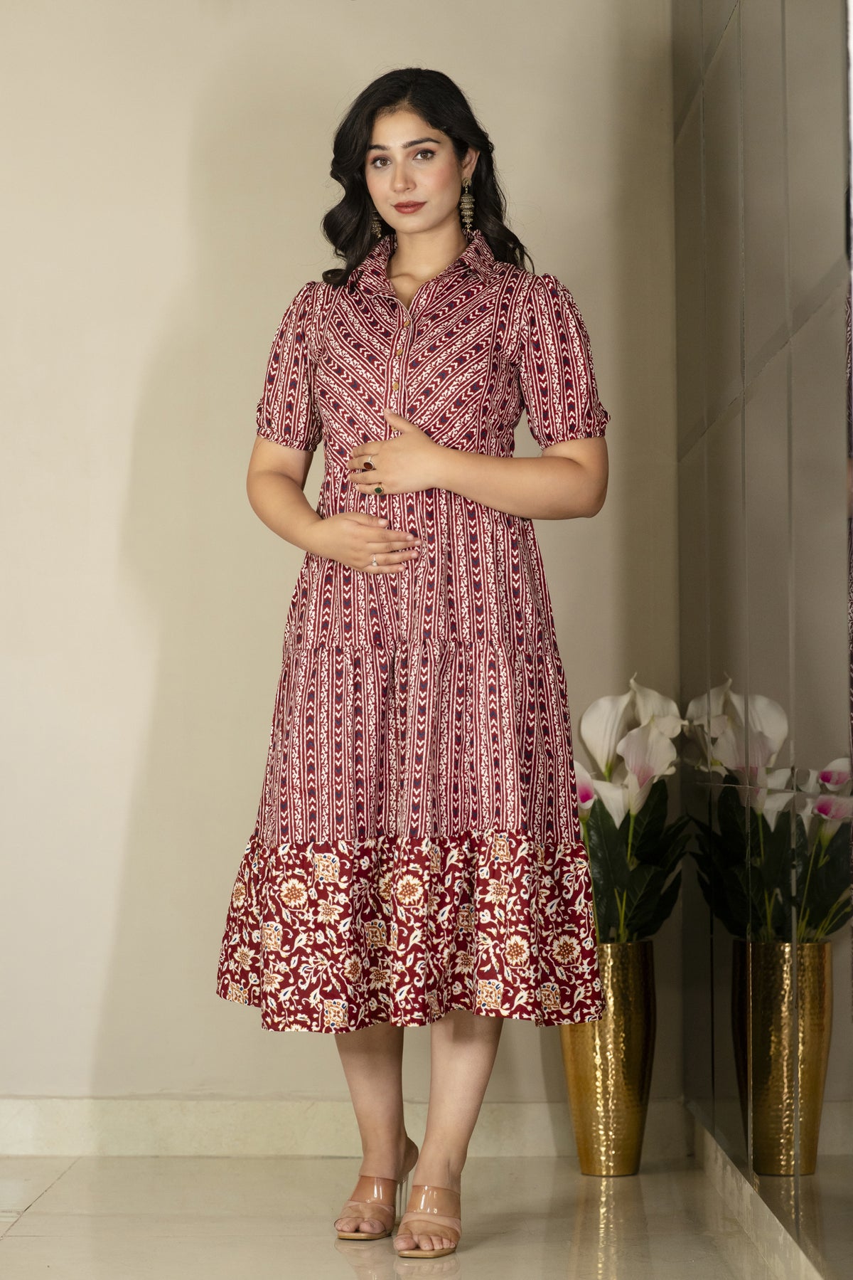 Rayon Maternity/Feeding Gown
