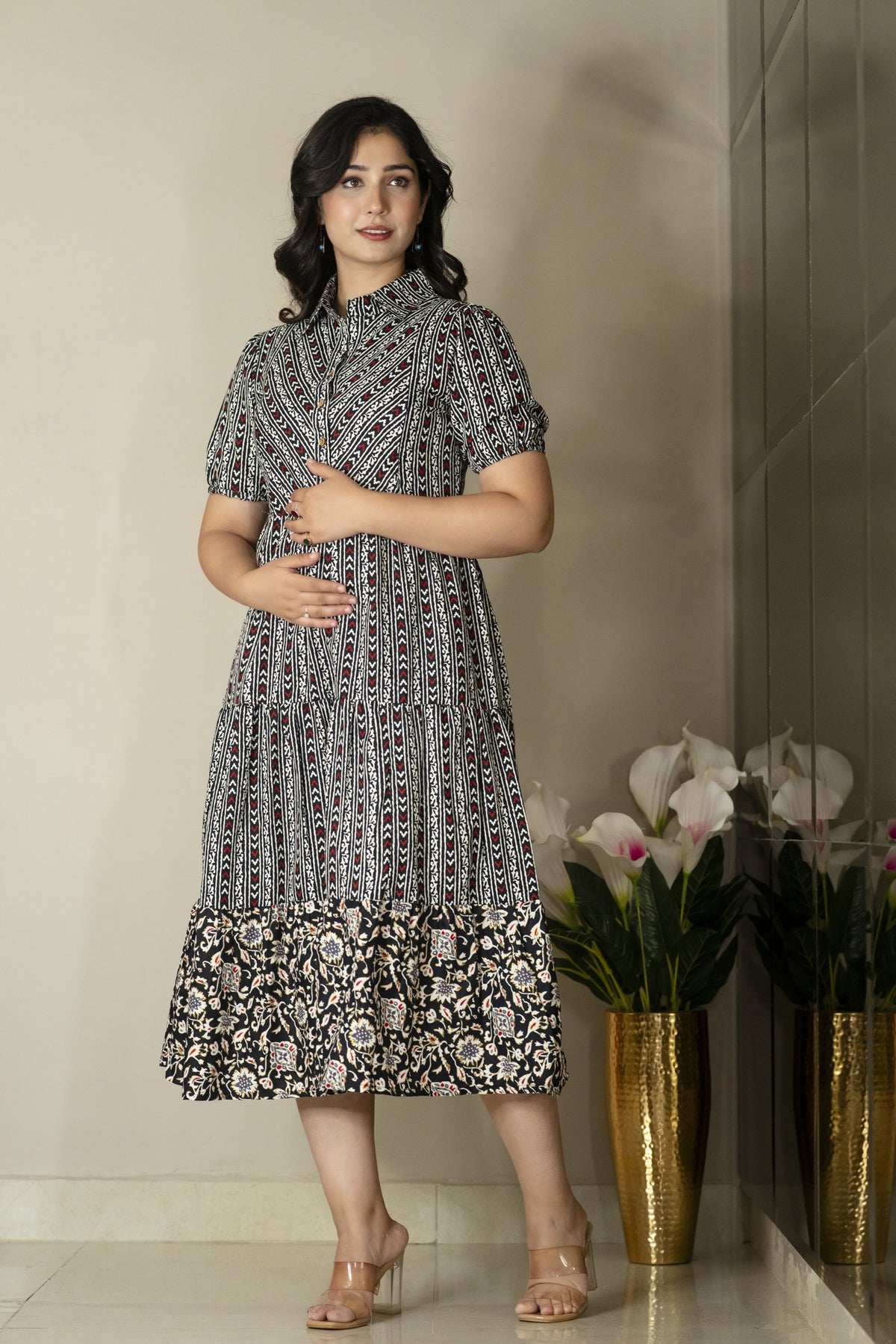 Rayon Maternity/Feeding Gown