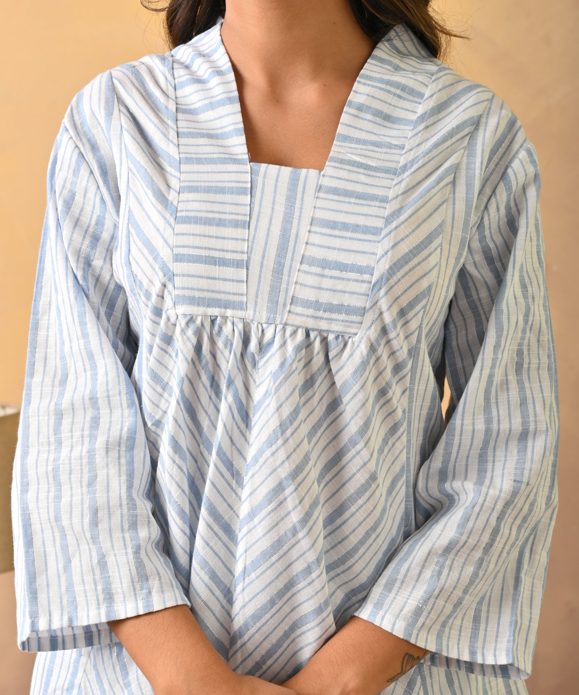White Cotton Sleeveless Co-Ord Set